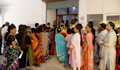 PORT BLAIR, APR 19 (UNI):- A voters standing in the queue to cast their votes, at a polling booth, during the 1st Phase of General Elections-2024 at Van Vikas Bhawan Haddo, Port Blair, in Andaman and Nicobar Islands on Friday. UNI PHOTO-271U