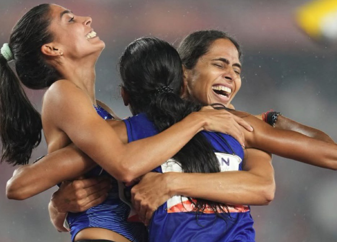 भारत ने महिलाओं की 4x400 मीटर रिले में गोल्ड मेडल जीता