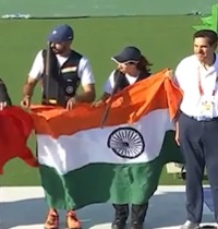 एशियाई खेल: अनंतजीत और परिनाज ने मिक्स्ड स्कीट में दो दिनों में दूसरा कांस्य पदक जीता