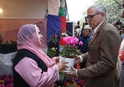 JAMMU-KASHMIR,MAR 14 (UNI):-Chief Minister of Jammu and Kashmir Omar Abdullah receives a potted flower plant from a woman during the inauguration of the historic Badamwari Garden in Srinagar, marking the opening of the almond garden for the spring blossom season.UNI PHOTO-114UJAMMU-KASHMIR,MAR 14 (UNI):-Chief Minister of Jammu and Kashmir Omar Abdullah inaugurates the Almond Blossom Festival at Badamwari, promoting tourism and local horticulture.UNI PHOTO-113UKASHMIR,MAR 07 (UNI):-Parents of Kashmiri students studying in Iran have appealed to the Government of India for the safe evacuation of their children amid escalating tensions and unrest in the country, raising concerns over their safety and security.UNI PHOTO-130U